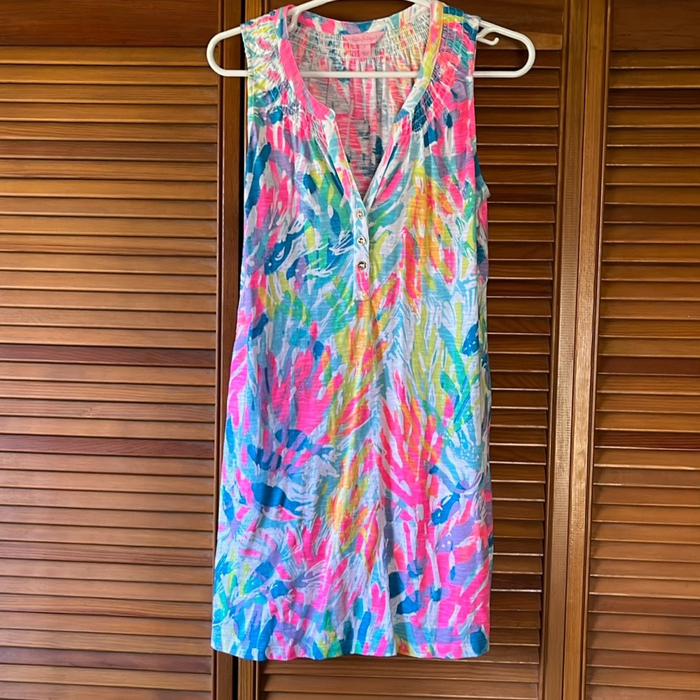 Lilly Pulitzer sundress. Size S. Multi neon colors. Great condition.